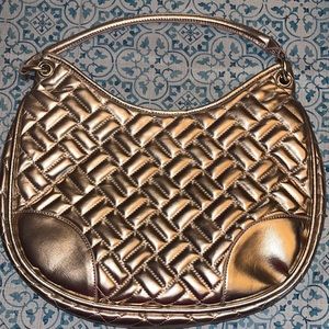 NWOT Gianni Bini Rose Gold Metallic Handbag